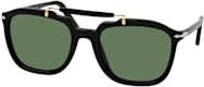 Persol PO 0203S Sonnenbrille, Quadratisch, Vollrand, Kunststoff, Unisex, black green - Bild 1