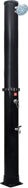 vidaXL Solardusche mit Duschkopf und Wasserhahn in Schwarz mit 40 l Fassungsvermögen - Bild 1