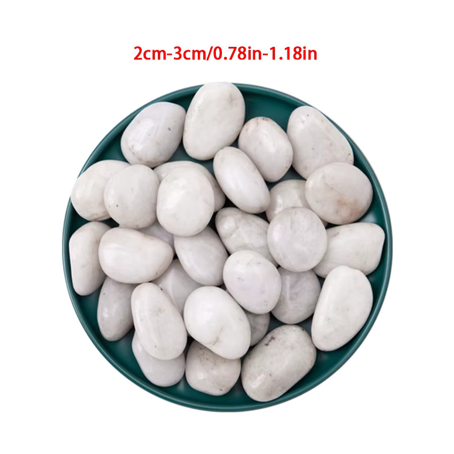 Natürliche Kieselsteine von XJM, hochglanzpoliert, multicolor, unregelmäßige Form, 350 g - Bild 1