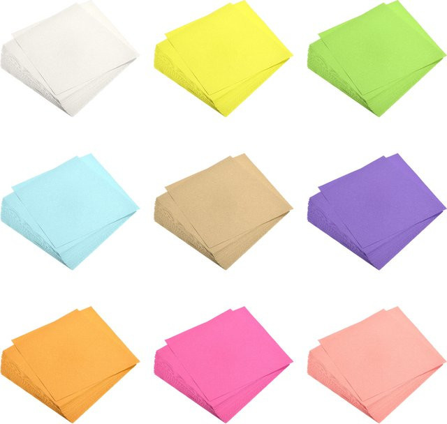 UXCELL Origami-Papier 25 Blatt Blau, Doppelseitiges quadratisches Bastelpapier für Kunsthandwerk und Scrapbooking, B/B/B: 20,32 x 20,32 x 0 cm - Bild 1