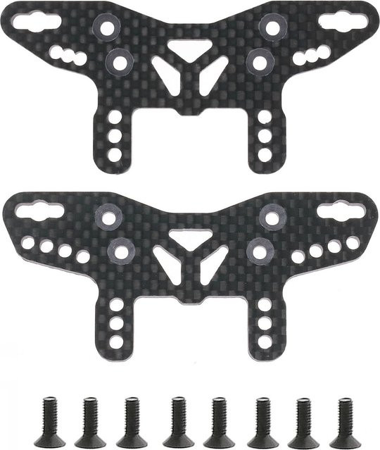 Tamiya Carbonfaser-Stoßdämpferplatten, 2-teiliges Set, 1:10 - Bild 1