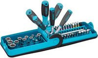 Hazet Steckschlüssel- und Bit-Satz Smart Case 856-1HP, 38-teilig, 1/4 Zoll, Blau-Schwarz - Bild 1