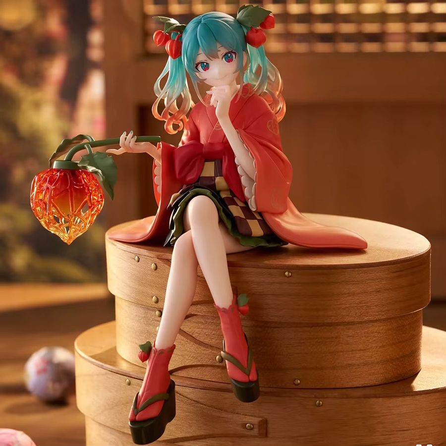 Chuyin Anime Figur Hatsune Miku Kirsche Motiv handgemacht aus PVC in Multicolor - Bild 2