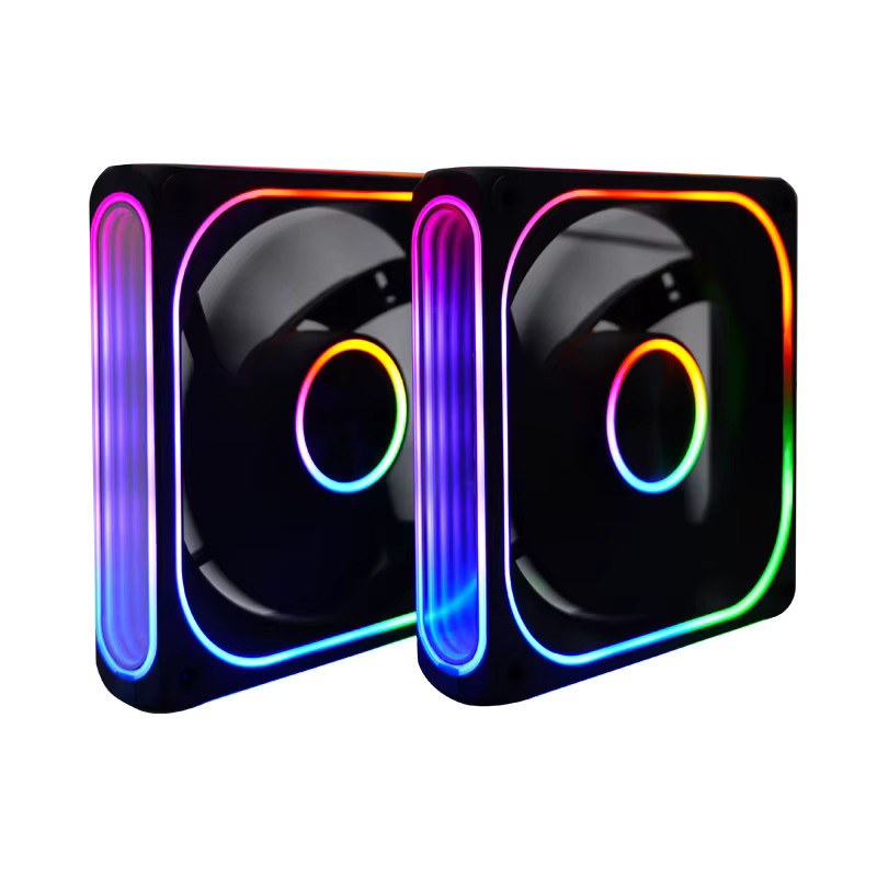 MANMU RGB Computergehäuselüfter zur Luftkühlung in Multicolour, 120 mm, 2-polig - Bild 5