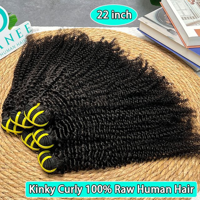 SWANEE Echthaar-Bündel Afro Kinky Curly, 1B Natürliches Schwarz - Bild 1