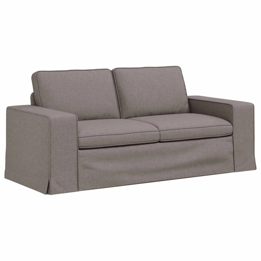 vidaXL Sofa in Taupe mit Stoffbezug und Metallrahmen, B/T/H: 182 x 80 x 82 cm - Bild 2