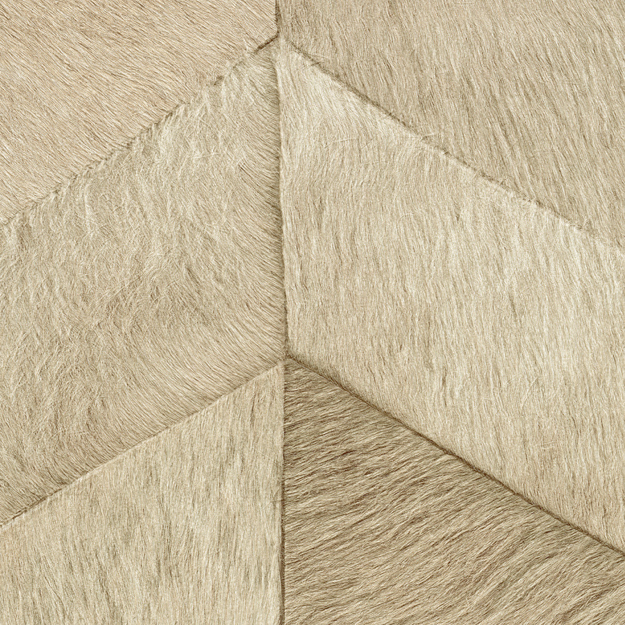 Élitis Tapete Santa Fe VP 968 03 in Beige mit abstraktem geometrischem Design aus Vinyl und Vlies - Bild 1