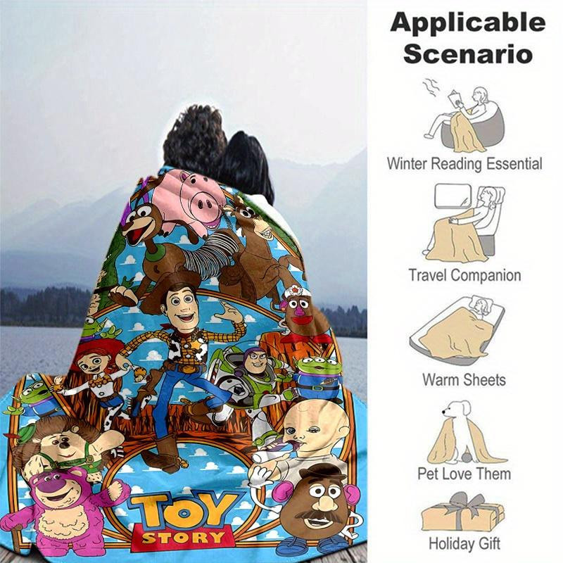 Toy Story Flanell-Decke von Yun Heng Three, Mehrfarbig, B/H: 80 x 120 cm - Bild 2