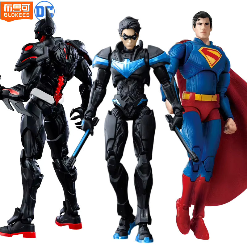 BLOKEES DC Superman Clark Kent Batman Nightwing Actionfiguren - Bild 3