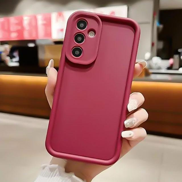 Weiche Flüssigsilikon Handyhülle für Samsung Galaxy A55 5G A54 A34 A24 A15 A14 A13 A25 A33 A53 A31 A52S in Rot - Bild 1