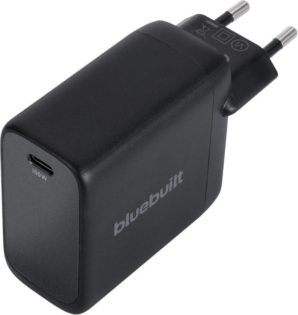 BlueBuilt 100 W GaN USB-C-Ladegerät Schwarz - Bild 1