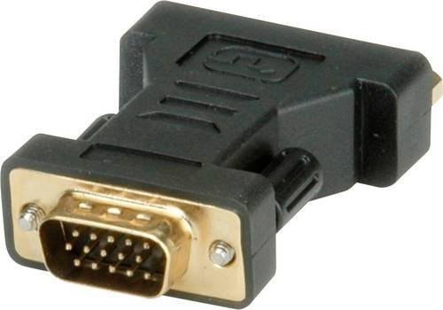 Roline 12.03.3110 Adapter DVI auf VGA in Schwarz - Bild 1