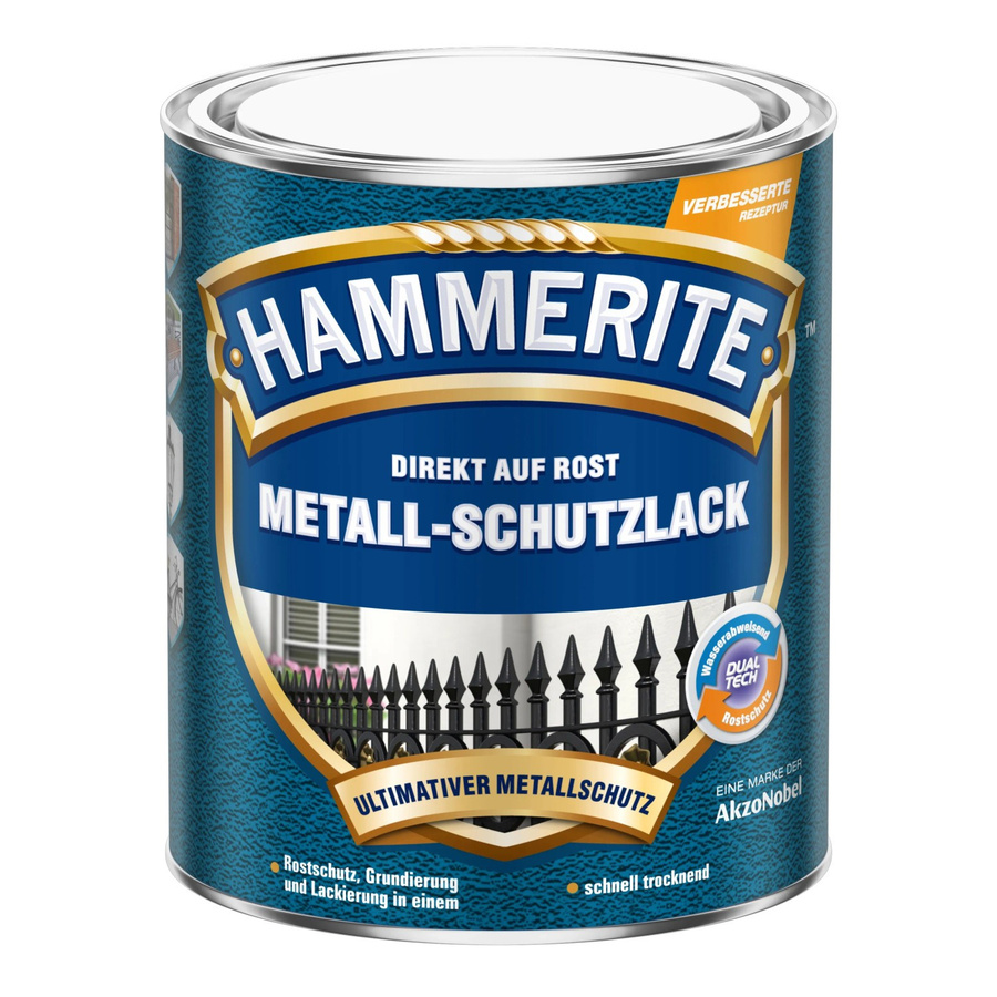 Hammerite Metall-Schutzlack Dunkelgrün Hammerschlag 250 ml - Bild 2