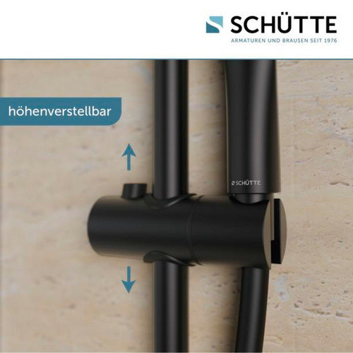 Schütte Capri Stangenbrause-Set in Schwarz matt - Bild 5