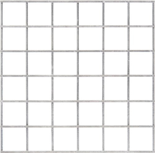 Gabiona Gabionen-Einzelteile aus galvanisiertem Stahl in Silber, B/T/H: 60 x 60 x 40 cm - Bild 1
