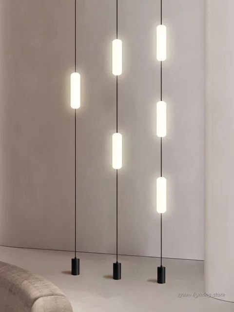 ZYZAO LED Stehleuchte Modernes Design in Schwarz für Wohnzimmer und Schlafzimmer - Bild 1