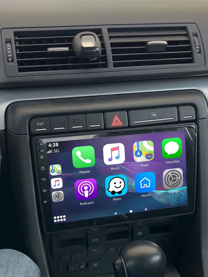 MOPECT Android Autoradio mit GPS und Carplay für Audi A4 S4 RS4 8e 8f B6 B7 sowie SEAT Exeo in Schwarz - Bild 6