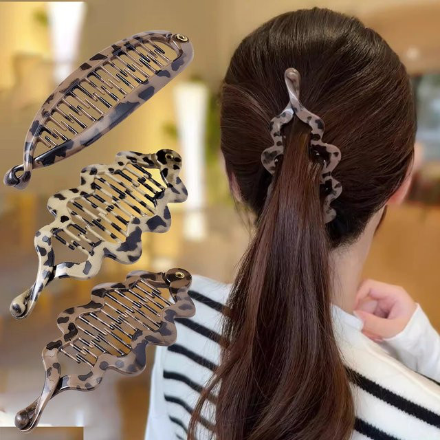 FORWOT Haarspangen, Leopard Fisch Form, Mädchen - Bild 1