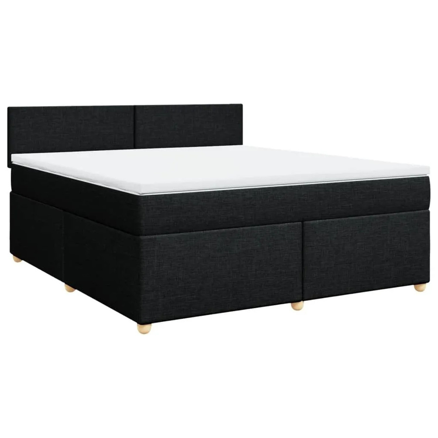 vidaXL Boxspringbett mit Matratze Schwarz B/T: 180 x 200 cm - Bild 2