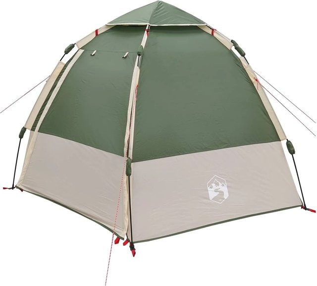 vidaXL Schnellmontagezelt mit Regenhaube und Dach für 4 Personen in Grün 42008396 - Bild 1