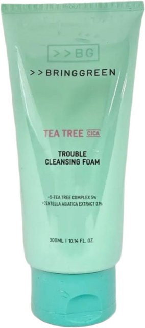 BRINGGREEN Teebaum Cica Reinigungsschaum, 300 ml, für empfindliche und unreine Haut - Bild 1