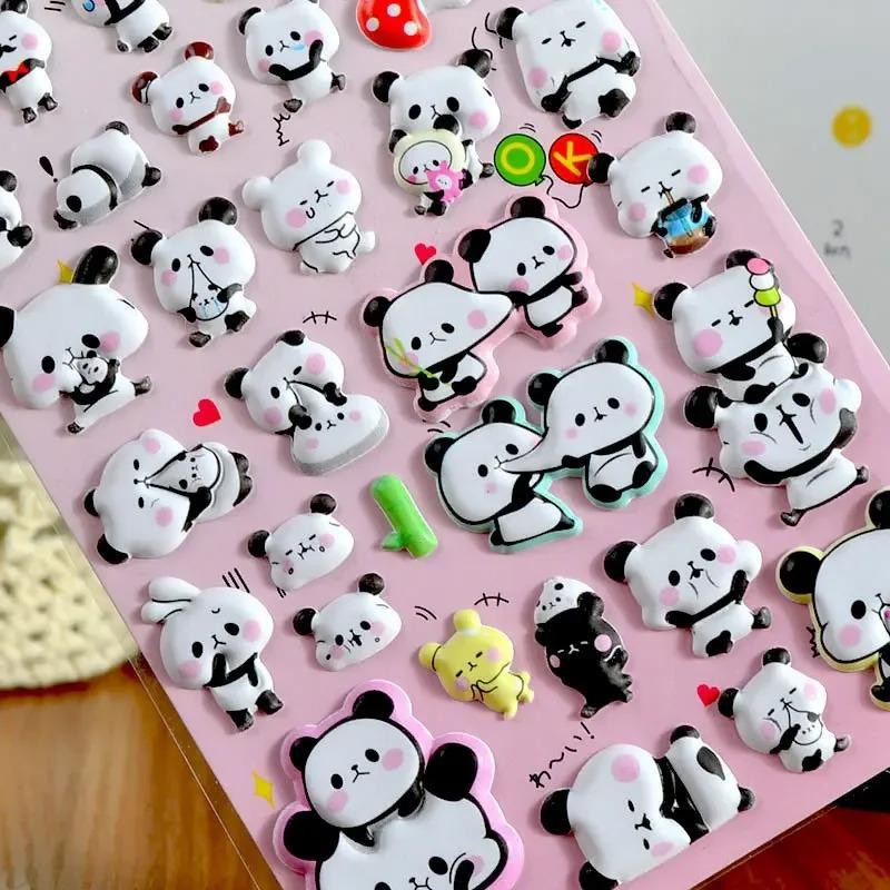 Yiran toy 1 3D Panda Aufkleber DIY Bastelmaterialien multicolor - Bild 2