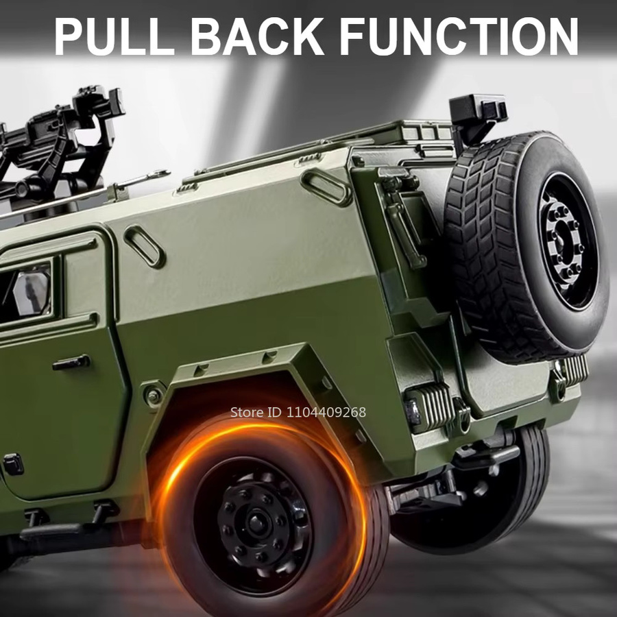 MAKEDA Dongfeng Mengshi Automodell, 1:18, Militärische Geländefahrzeuge, Metall, Gummi - Bild 3
