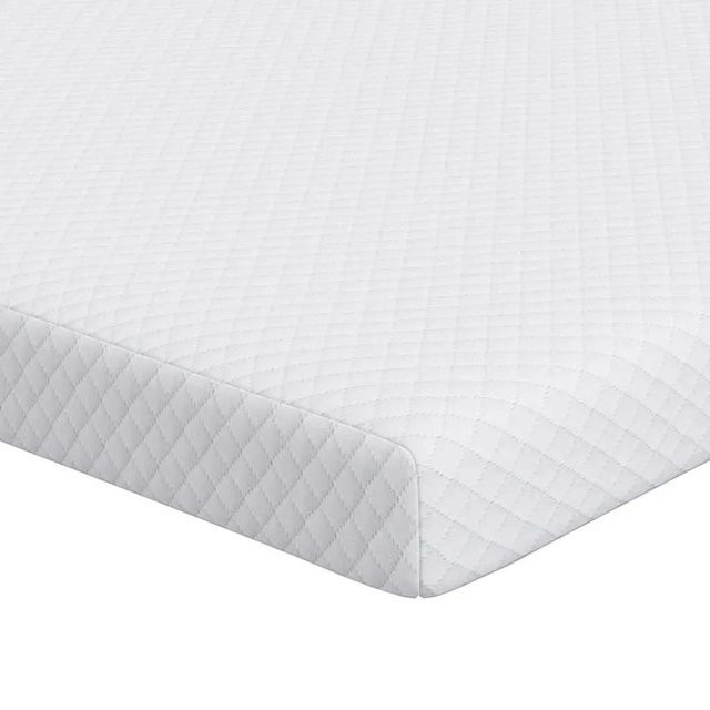 vidaXL Matratzenauflage aus Jacquard-Stoff in Weiß, B/T: 90 x 190 cm - Bild 1