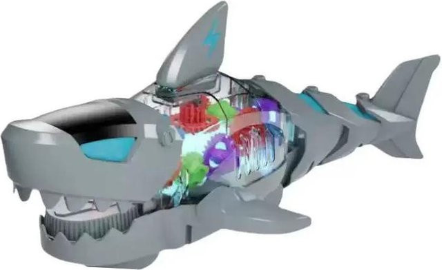 Linyi toy car Mechanisches Haifischmodell, mit Licht und Musik, ab 3 Jahren - Bild 1