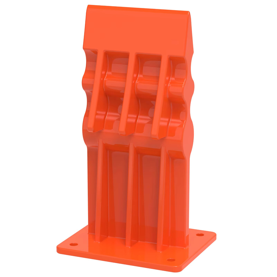 Hands DIY Manueller Holzspalter aus Kohlenstoffstahl in Orange für Kamin und Outdoor-Camping - Bild 6