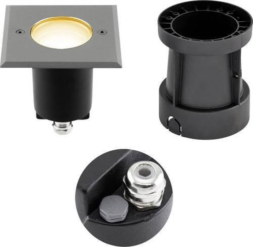 EVN 679435A527 LED Bodeneinbauleuchte in Schwarz mit GU10 Fassung - Bild 1