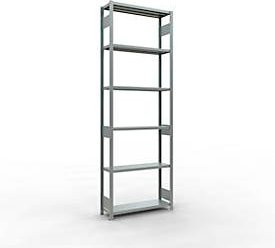 Schulte Lagertechnik Steckgrundrahmen mit Längenriegel in Grau, B/T/H: 300 x 100 x 30 cm, Typ 250 kg - Bild 1
