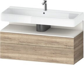 Duravit Waschtischunterschrank Qatego in Weiß, B/T/H: 119 x 47 x 59 cm - Bild 1
