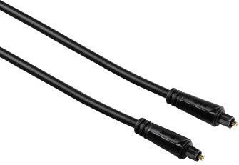 Hama Audio-Lichtleiter-Kabel Toslink in Gold und Schwarz, Länge: 1,5 m - Bild 1