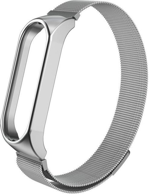 VA VA VOOM Magnetisches Metall-Ersatzarmband für Xiaomi Mi Band 7 6 5 4 3 in Silber - Bild 1
