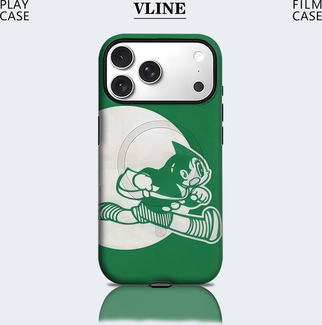Astro Boy Robuste Handyhülle für magnetische iPhone 17 16 15 14 13 Pro Max Plus in Grün - Bild 1