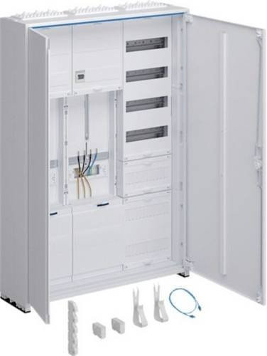 Hager ZB333U25NT Komplettschrank Verteilung in Weiß B/H/T: 110,0 x 80,0 x 20,5 cm - Bild 1
