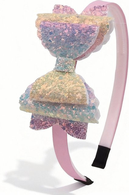 shinyize Haarband, mehrschichtige Schleife, Wasser-Diamant-Design, Damen - Bild 1