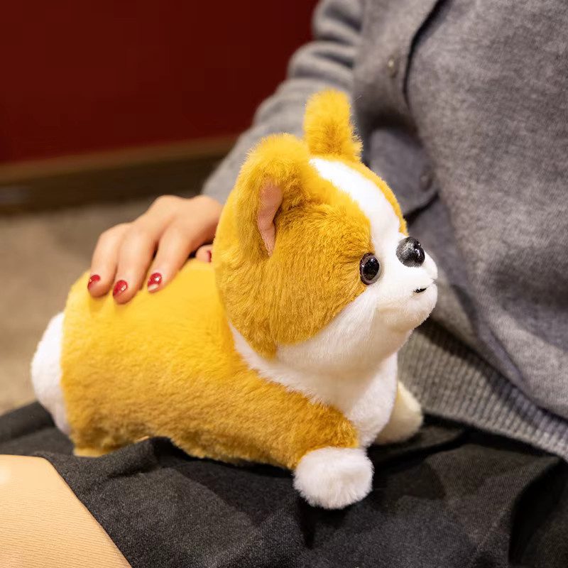 Corgi Hund Plüsch Spielzeug, Stofftier, Braun - Bild 4