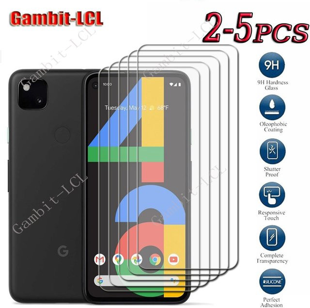 Google Pixel 4A 5G und Pixel 4A Bildschirm Schutz aus gehärtetem Glas 9H HD transparent - Bild 1