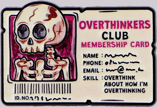 OVERTHINKERS CLUB Emaille-Anstecknadel, Bunt, Damen - Bild 1