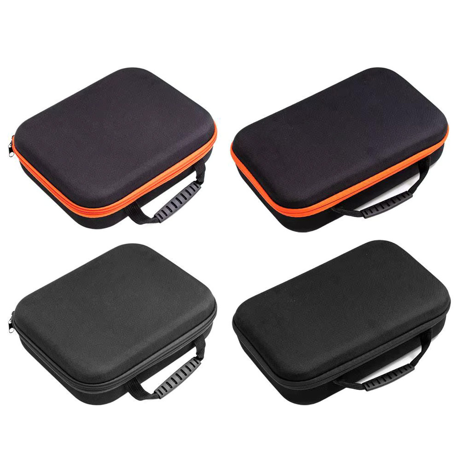Multifunktionale Oxford Aufbewahrungstasche als stoßfeste Elektriker-Bohrtasche und Organizer in Orange und Schwarz - Bild 5