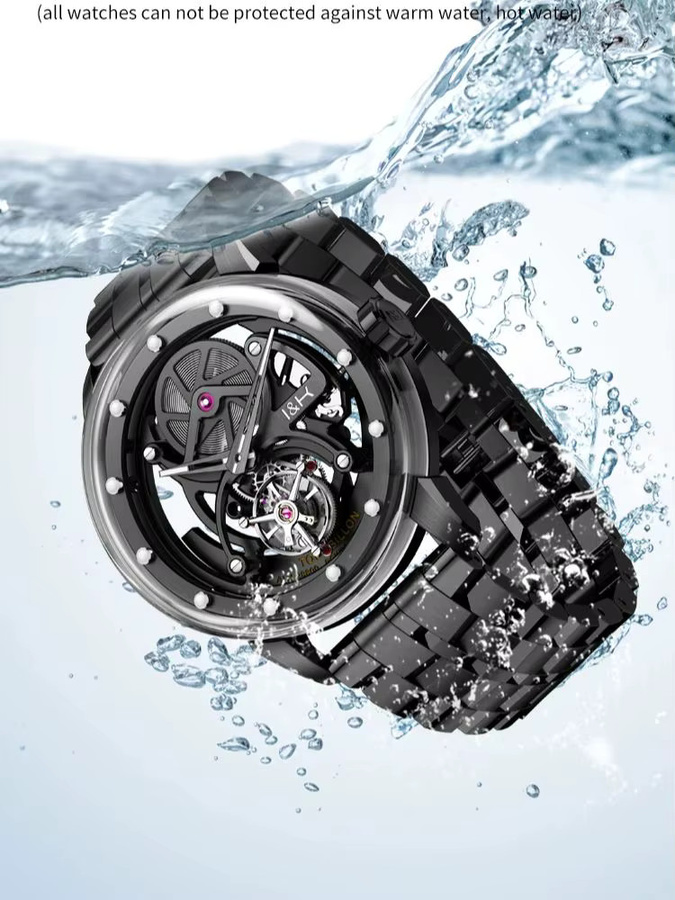 OUPINKE Armbanduhr, Automatik, Edelstahl, Weiß, Herren - Bild 6