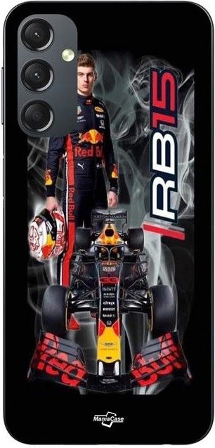 Samsung Galaxy A24 Maniacase Handyhülle Max Verstappen Red Bull Racing F1 Design in Rot und Schwarz - Bild 1