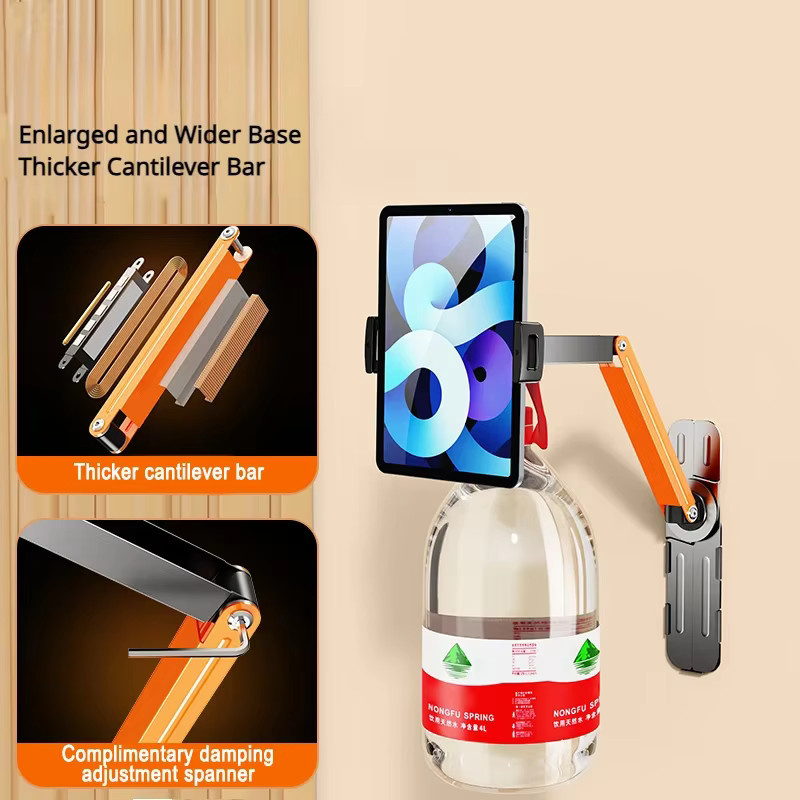 Eary Verstellbarer Laptop-Ständer aus Metall in Weiß, 360 Grad drehbarer ergonomischer Notebook-Halter für 11 bis 17,3 Zoll und iPad Air Pro - Bild 2