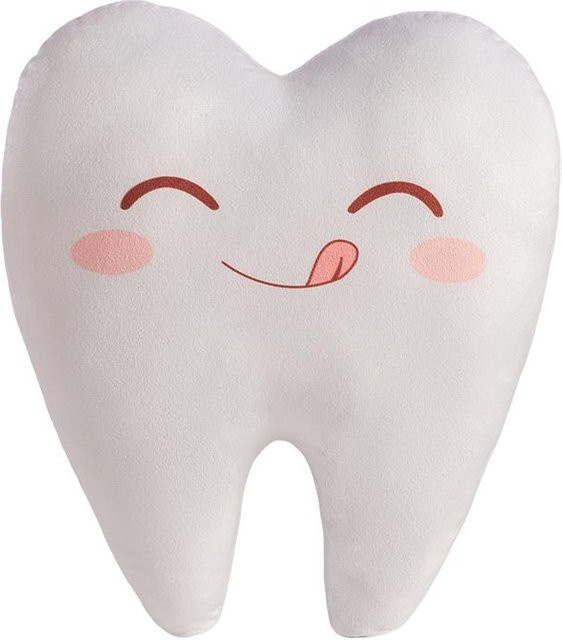 Yiran toy Simulation Niedliche Zahn Plüschtiere, 40cm, Weiß - Bild 1