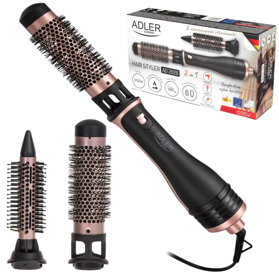 Adler Lockenstab-Trockner, 1200 W, Schwarz und Rosa - Bild 4