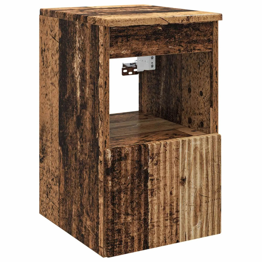 vidaXL Badezimmerschrank Altholz Optik in Braun mit Schranktüren und Regalfächern B/T/H: 30 x 41 x 50 cm - Bild 2