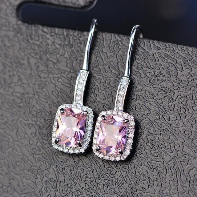 Onerain Hakenohrringe 925 Sterling Silber, Smaragd Citrin Saphir, Damen - Bild 1