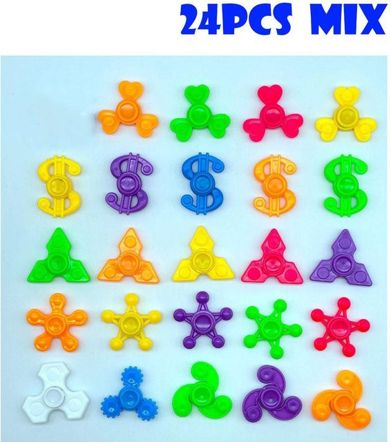 Nurb Mini Finger Gyro Fidget Spinner, 24-teiliges Set - Bild 1